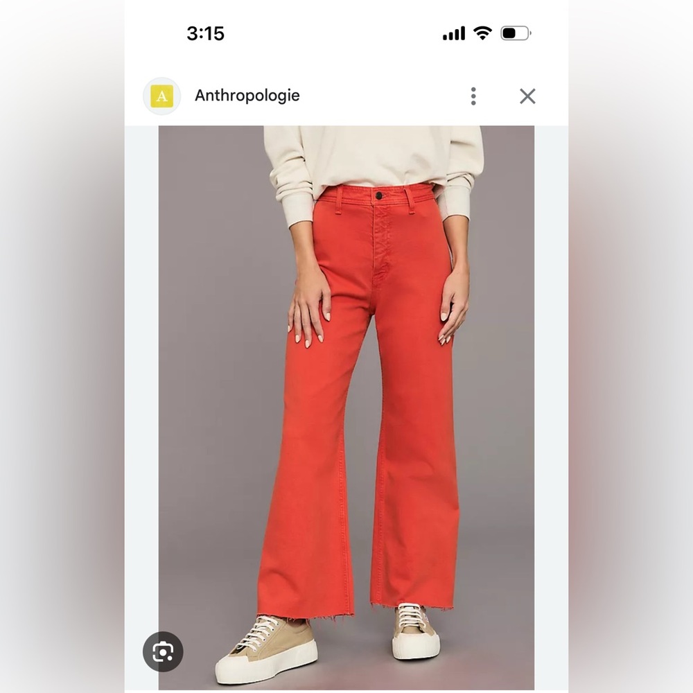 Pistola Penny High Rise Crop Wide Leg Jeans